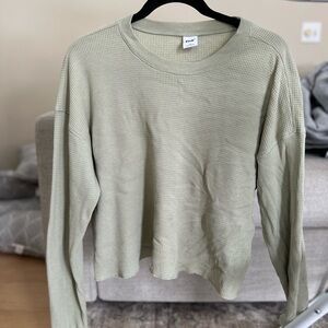 Aritzia Sage Green Long Sleeve Top